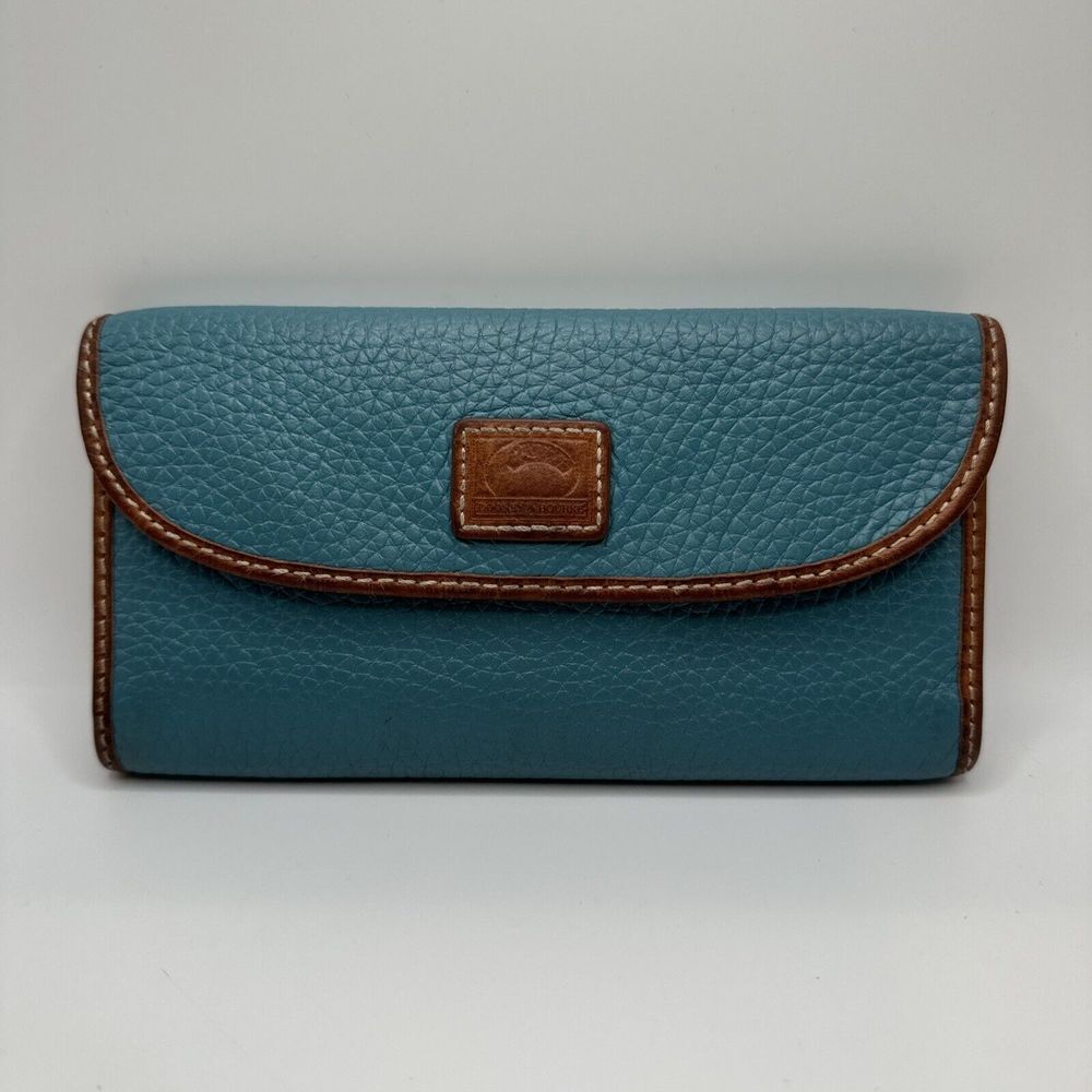 Dooney & Bourke Teal and Brown Wallet
